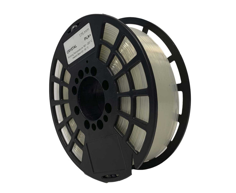 PLA+ 3D DRUCK FILAMENT - 1.75 mm - 1 kg - CRYSTAL